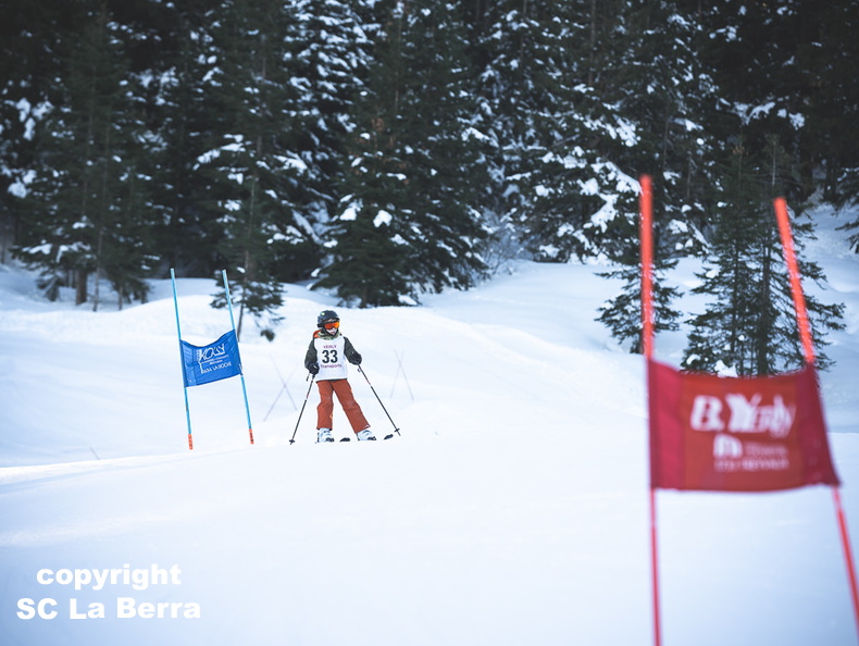 Marie Montibert-Ski-Club La Berra-Course Enfants-2024-36