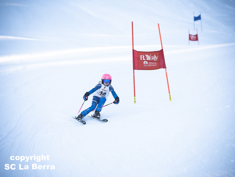Marie Montibert-Ski-Club La Berra-Course Enfants-2024-44
